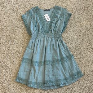 Mint Green Mini Dress
